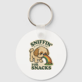 Snacks Sniffer Shih Tzu St.Patrick's Day Nyckelring