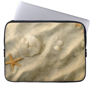 Snäckskal i Sand Laptop Fodral