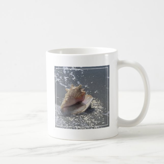 Snäckskal på ön för strand | Sanibel, Florida Kaffemugg (Höger)