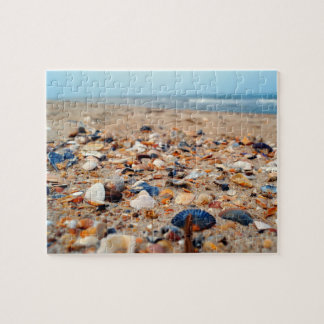 Snäckskal på strandpussel pussel