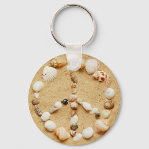 Snäckskalfredstecken Keychain Nyckelring