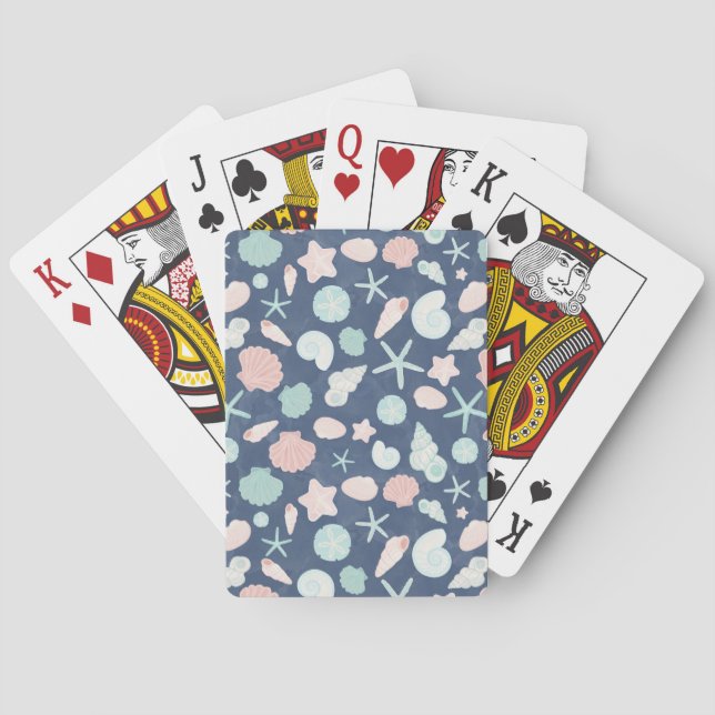 snäckskalsmönster casinokort (Baksidan)