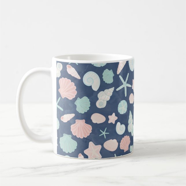 snäckskalsmönster kaffemugg (Vänster)
