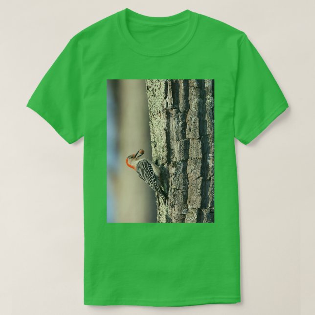 Snacktid för träpecker t shirt (Design framsida)