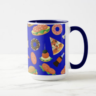 Snacktidsblått kaffe Mugg