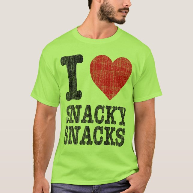 Snacky mellanmål T Tee (Framsida)