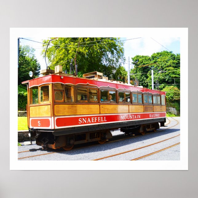 Snaefell bergbana poster (Framsidan)