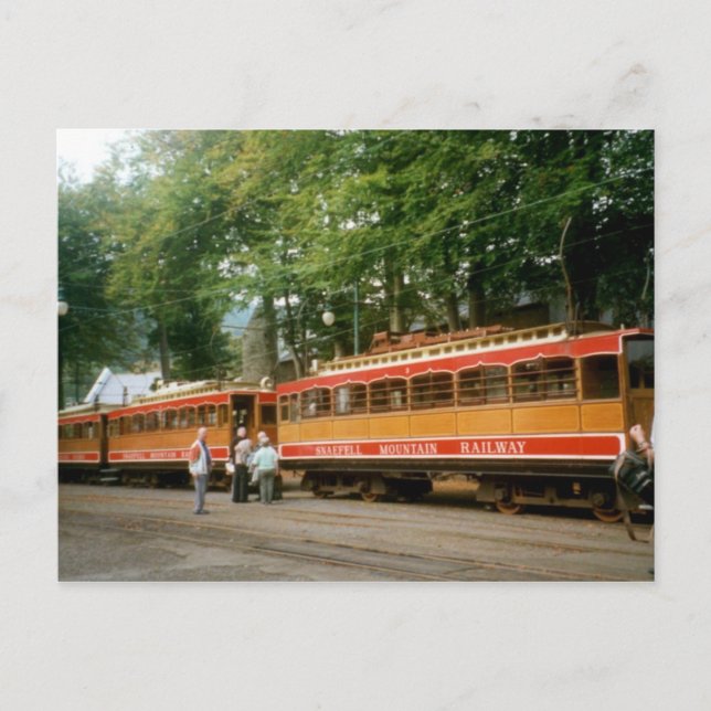 Snaefell Mountain Railway, Isle of Man Vykort (Framsida)