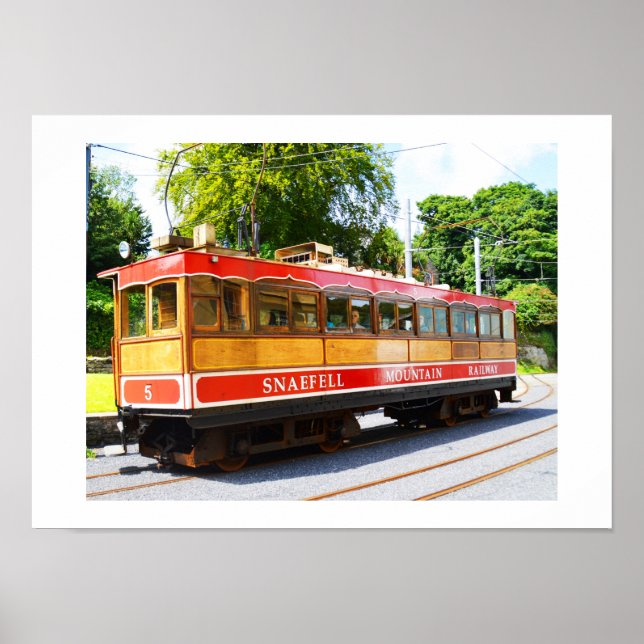 Snaefell tåg poster (Framsidan)