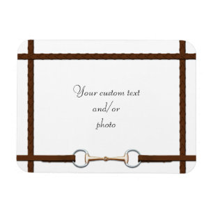 Snaffle Bit & LacReins Anpassningsbar Horse Photo Magnet