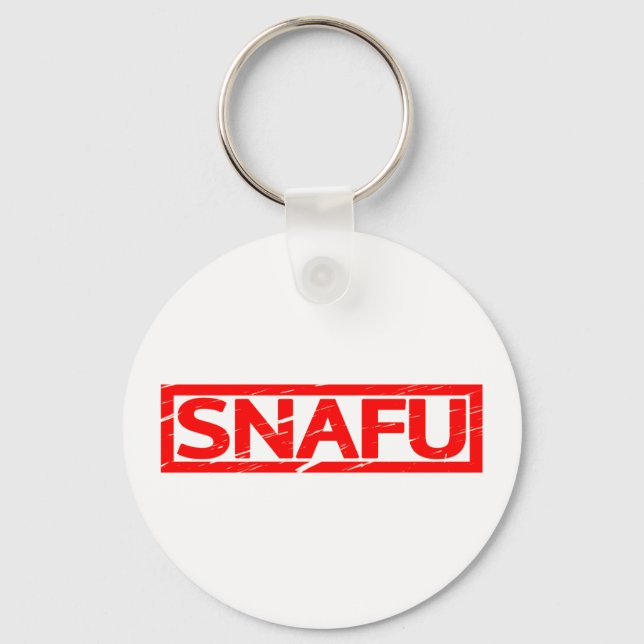 Snafu Frimärke Nyckelring (Framsida)