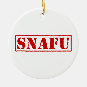 SNAFU JULGRANSPRYDNAD KERAMIK