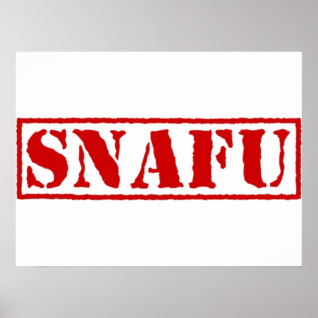 SNAFU POSTER (Framsidan)