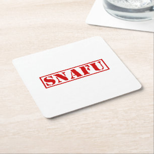 SNAFU UNDERLÄGG PAPPER KVADRAT