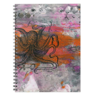 Snaggle bläckfiskjournalen anteckningsbok med spiral
