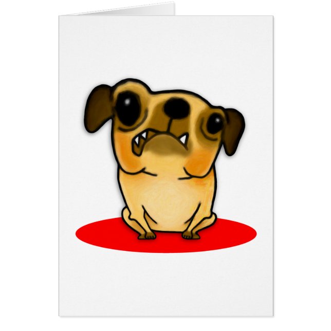 Snaggle tandmops hälsningskort (Framsidan)