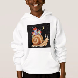 Snail carrying a city t shirt