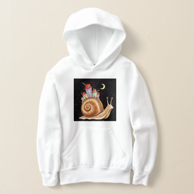 Snail carrying a city t shirt (Laydown)