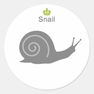 Snail g5 runt klistermärke