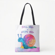 Snail Mail är Glad Post - Tote Bag