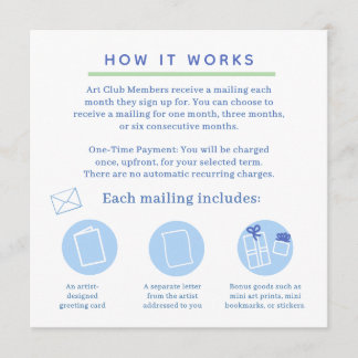 snail mail art club invitation inbjudningar