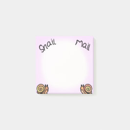 Snail mail post-it block