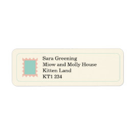 Snail Mail Social Club Return Address Labels Returadress Etikett