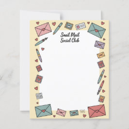 Snail Mail Social Pen Pal Letter Writing Paper