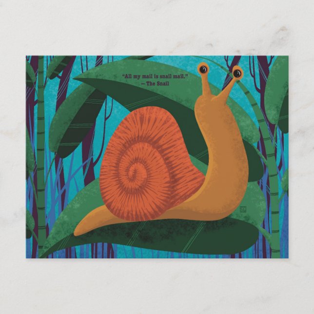 Snail Mail vykort 10-pack (Framsida)