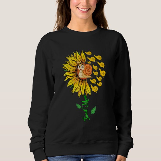 Snail Mom Cute Sunflower Snails Lover Mother's Day T Shirt (Framsida)