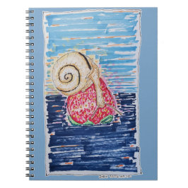 Snail on the Strawberry Anteckningsbok