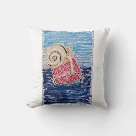 Snail on the Strawberry Kudde