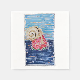 Snail on the Strawberry Pappersservett