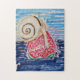 Snail on the Strawberry Pussel