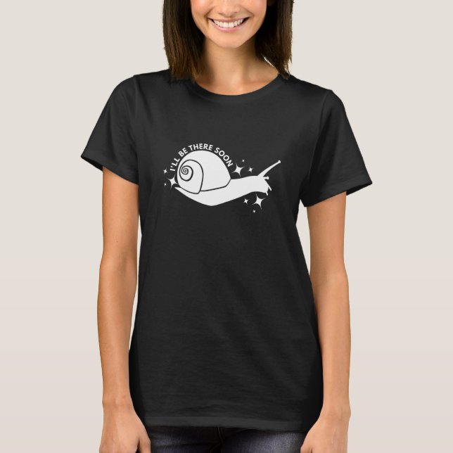 snail saying jogging running delay delay t shirt (Framsida)