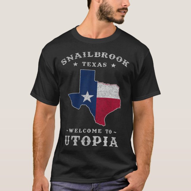 Snailbrook Texas  Utopia längs Colorad T Shirt (Framsida)