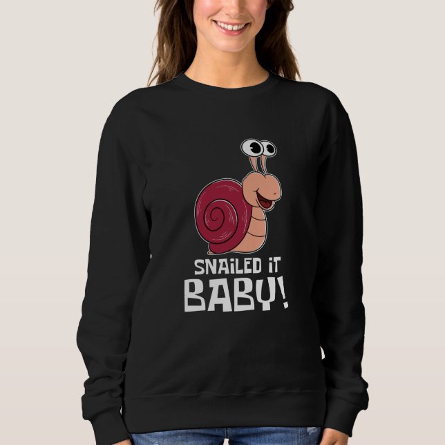 Snailed IT Baby - Funny Snigel T Shirt (Framsida)