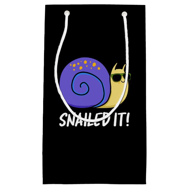 Snailed It-funny Snigel Pun-Mörk BG (Framsidan)