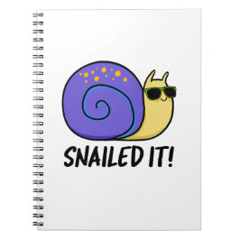 Snailed It Rolig Snigel Puns  Anteckningsbok