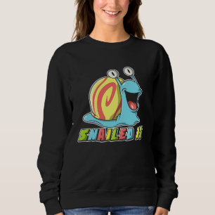 Snailed It  Söt Snigeldekor T Shirt