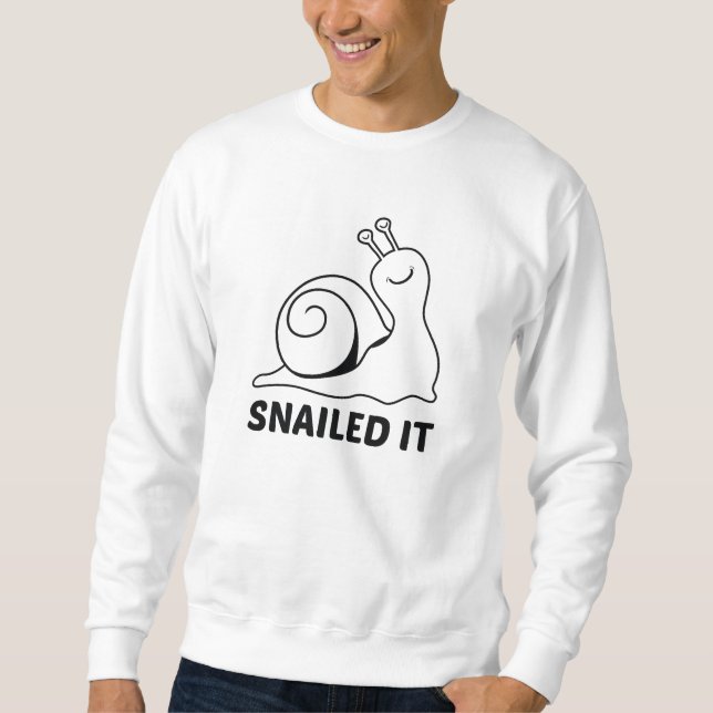 Snailed Lång Ärmad Tröja (Framsida)