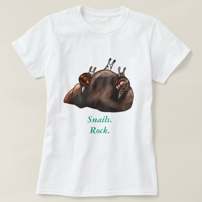 Snails Rock T-Shirt (Design framsida)