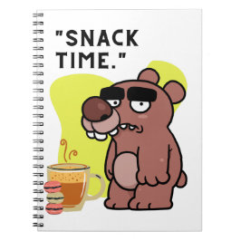 SNAK TIME!- ANIMAL-FUNNY- COFFEE-COOKIES ANTECKNINGSBOK