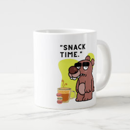 SNAK TIME!- ANIMAL-FUNNY- COFFEE-COOKIES JUMBO MUGG