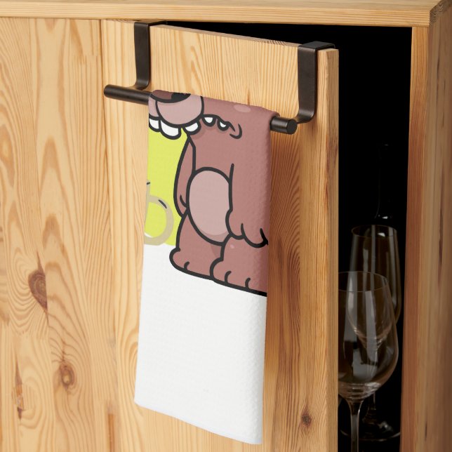 SNAK TIME!- ANIMAL-FUNNY- COFFEE-COOKIES KÖKSHANDDUK (Thirds Fold)