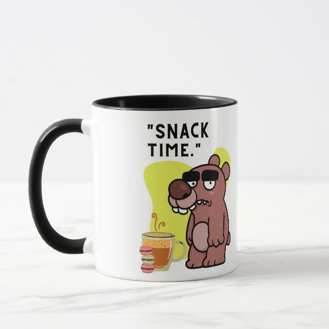 SNAK TIME!- ANIMAL-FUNNY- COFFEE-COOKIES MUGG (Vänster)