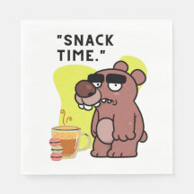 SNAK TIME!- ANIMAL-FUNNY- COFFEE-COOKIES