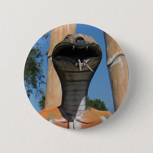 Snake AKA Cobra Head ... Buddhist helvetet Knapp (Framsida)