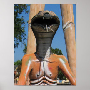 Snake AKA Cobra Head ... Buddhist helvetet Poster
