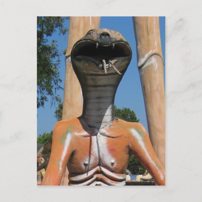 Snake AKA Cobra Head ... Buddhist helvetet Vykort (Framsida)